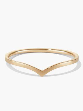 Mejuri Wishbone Ring , 14k Yellow Gold / size 6; perfect condition, like new